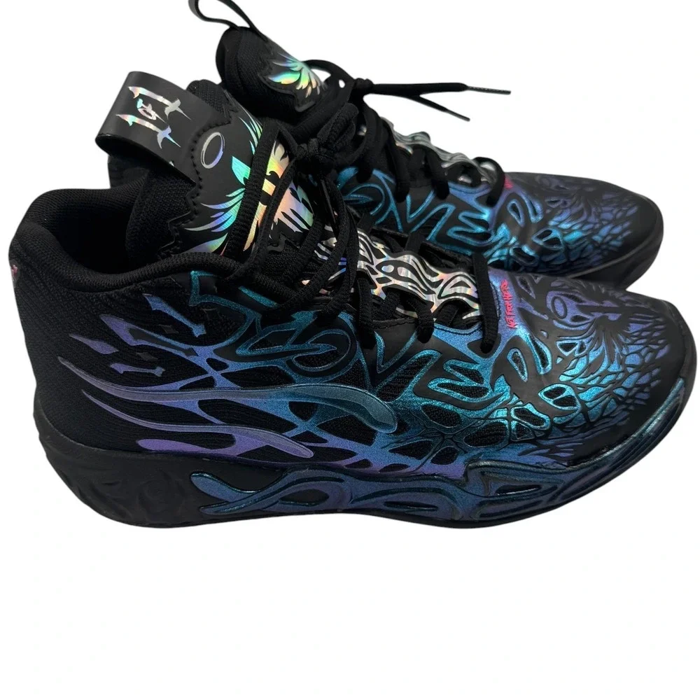 Puma MB.01 LaMelo Ball Rare Not From Here Black Iridescent Blue 311310-01 Mens 7